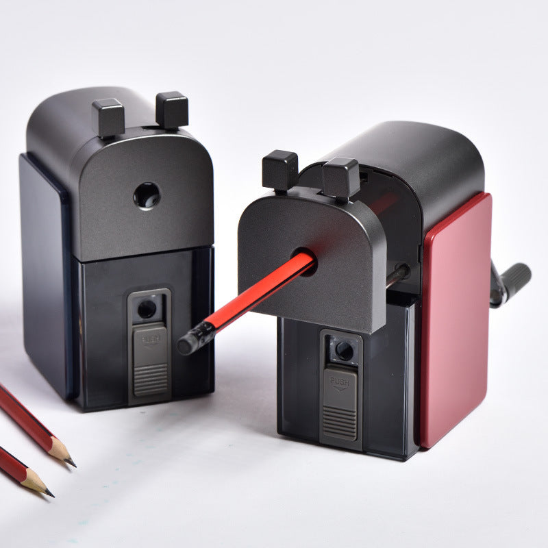XIAOMI Ecosystem Deli 71150 2 Holes Metal Manual Pencil Sharpener Hand Crank Pencil Cutter Students Stationery Office School Supplies