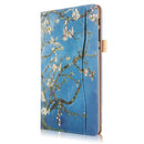 Folio Stand Printing Tablet Case Cover for Samsung Galaxy Tab A 10.5 T590 T595 T597 Tablet - Apricot Blossom