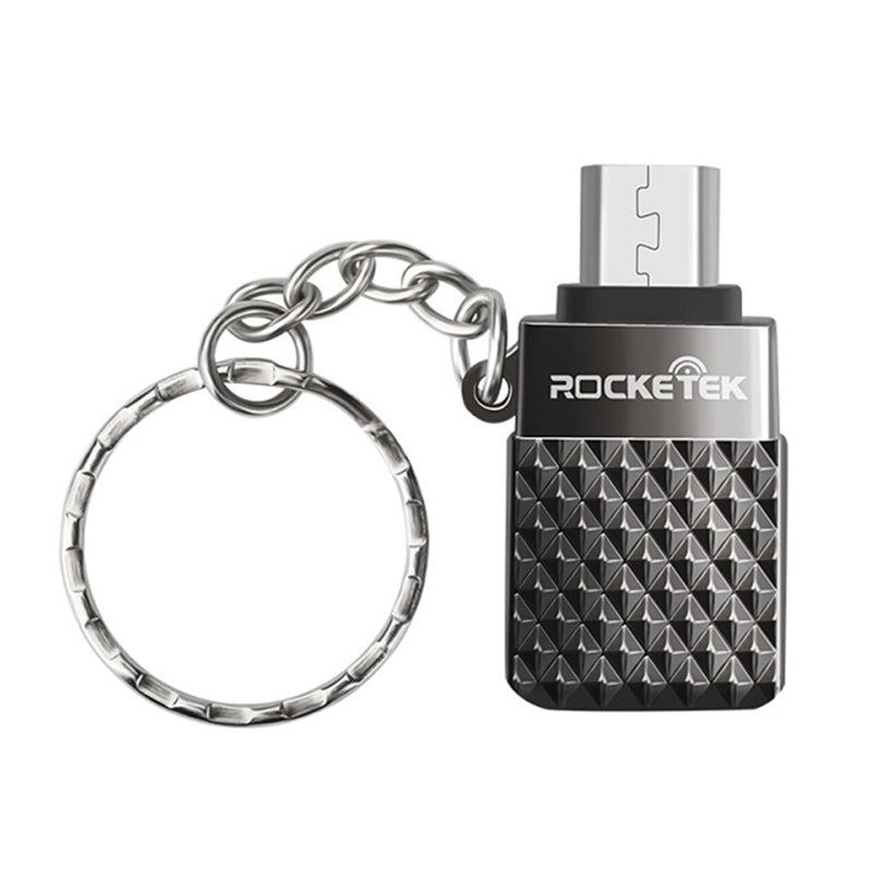 Rocketek Mini Portable Metal Micro USB Male to USB 3.0 Female Adapter Converter for Mobile Phone PC