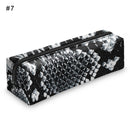 3D Digital Snakeskin Print Pencil Case Zipper Cosmetic Bag Pen Box Stationery