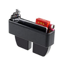 PU Car Seat Crevice Gap Storage Box Organizer Holder with Elbow Support Armrest Cushion Pedal