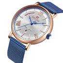 NAVIFORCE 3006 Mesh Steel Band Calendar Quartz Watch Casual Waterproof Men Wrist Watch