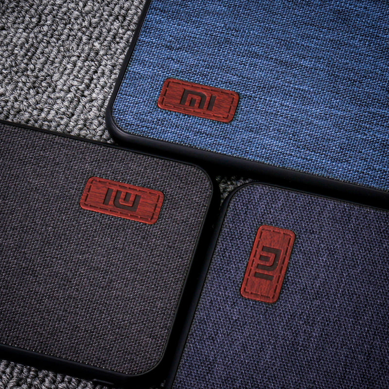 Bakeey Luxury Fabric Splice Soft Silicone Edge Shockproof Protective Case For Xiaomi Redmi Note 8T