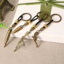 Suicide Spuad Keychain Bullet and Gun Pendant Keyring Gift