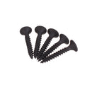 Suleve M3.5CP5 1000Pcs M3.5 Cross Black Recessed Flat Head Self Tapping Ash Phosphorus Drywall Metric Threaded Wood Screw Nail Bolt