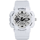 SYNOKE 9015 Double Display Movement Luminous Alarm Calendar Sports Dual Display Digital Watch Men Watch