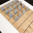 Finished Bamboo Wooden Earring Ear Studs Cards Jewelry Rack Display Stand Board Organizer