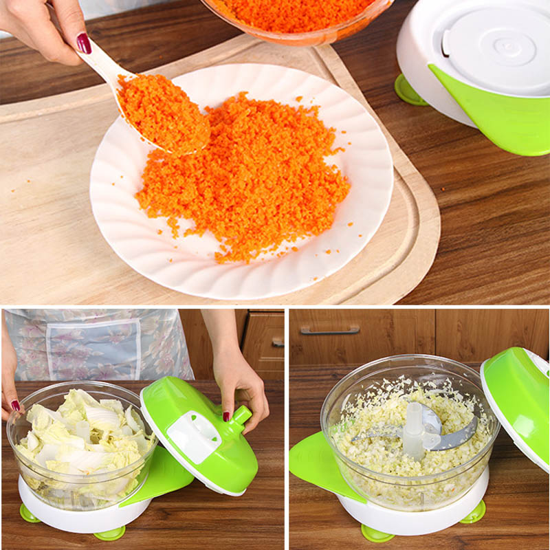 KCASA KC-FPM18 Multi-function Kitchen Manual Food Processor Household Meat Grinder Vegetable Chopper