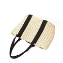 32 x 24cm Straw Bag Handbag Handmade Woven Beach Camping Travel Crossbody Bag