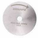 Drillpro 10Pcs HSS Circular Saw Blade Set Cutting Disc Wheel with 3.175 and 6.35mm Mandrels