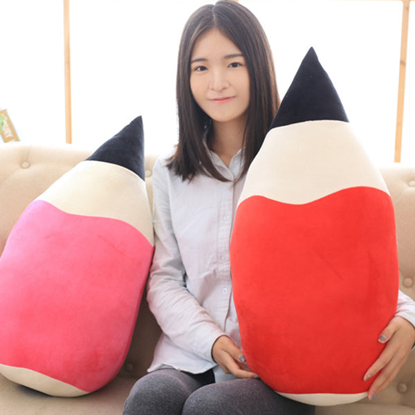 Creative Pencil Shape Pillow Seat Cushion Colorful Kawaii Cartoon Stuffed Plush Toy Novel Festival Gift