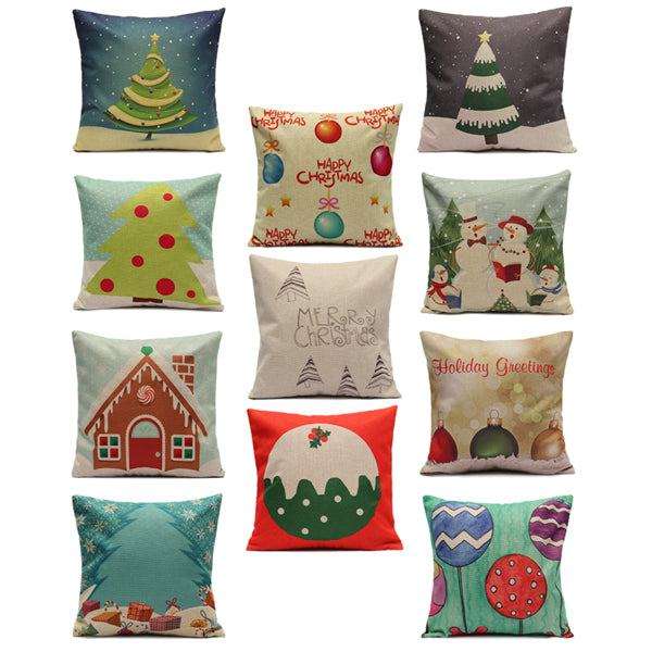 Christmas Candy Series Pillow Cases Home Sofa Square Cushion Cover