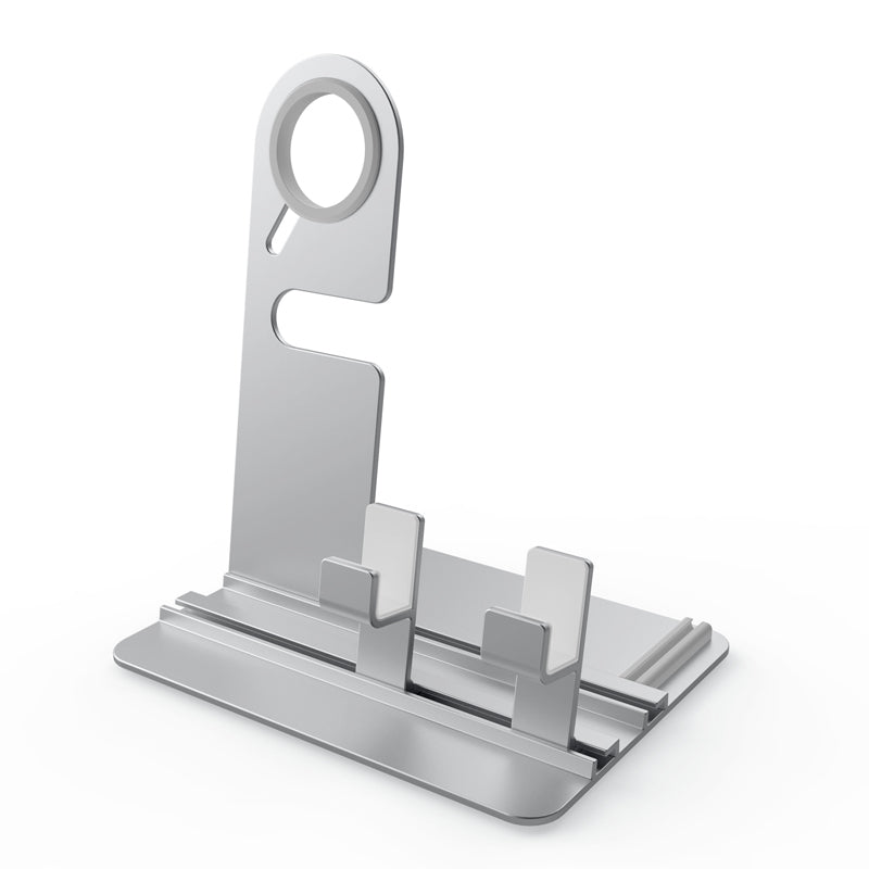 Stainless Steel Docking Station Charging Stand Phone Holder Watch Holder for Smart Phone for iPhone Apple Watch Series 1 2 3 4 5