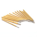 P048-J 100 Pcs/ Pack Spring Test Probe Phosphor Bronze Tube Gold-Plated Electrical Instrument Tool For Testing Circuit Board