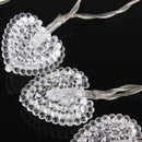 Love Heart Battery Operated 40 LED Fairy Light String Xmas Party Decoration