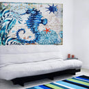 Large Ocean Seahorse Tapestry Wall Hanging Decor Boho Bohemian Bedspread Beach