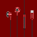USAMS US-SJ343 EP-35 Digital Signal Type-C Earphone Metal Wired Hi-Fi Headphone with Mic