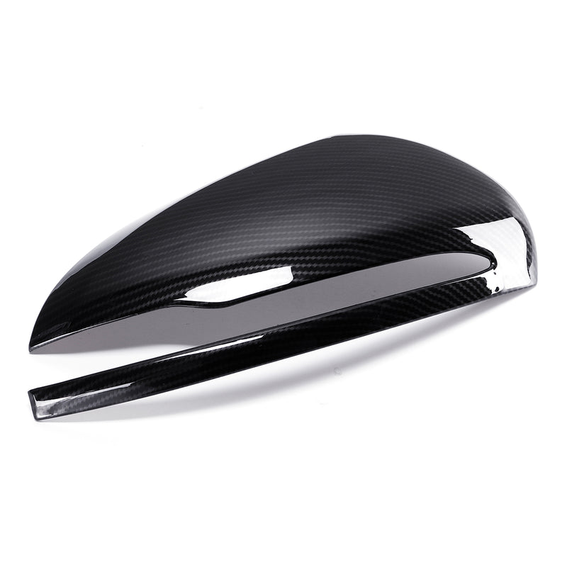 Car Rearview Mirror Cover Caps Carbon Fiber for Mercedes-Benz W205 GLC 2015-18 Left-hand Driving
