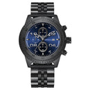 MINI FOCUS 0230G Fashion Men Watch Waterproof Chronograph Multi-function Stainless Steel Strap Quartz Watch