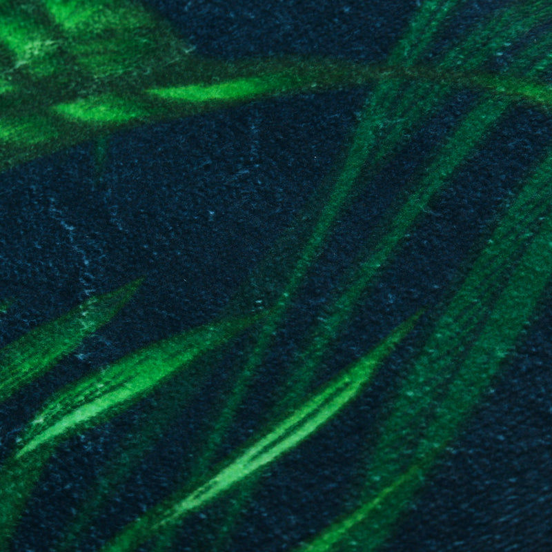 Tropical Plants Waterproof Shower Curtain Fabric With Hooks Ring Polyester Bathroom Rugs Mat