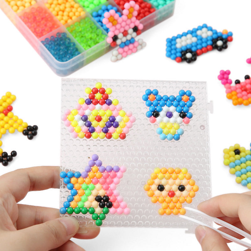 3600Pcs DIY Plastic Perler Stick Water Fuse Beads Jigsaw Puzzle Toy Funny For Kid Crafts Gift