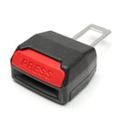 Pair Car Seat Belt Alarm Stopper Buckle Insert Clips Extender Accident Eliminator