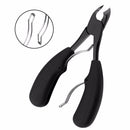 Y.F.M Black  Ingrown Toenails Cutter Matter Black Handle Ingrown Nail Clipper Manicure Tool With Box