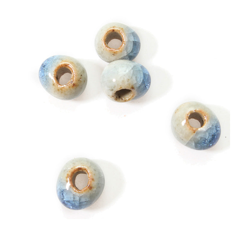 5Pcs 6mm Ice Crystal Beads DIY Women Hand Woven Material DIY Jewelry