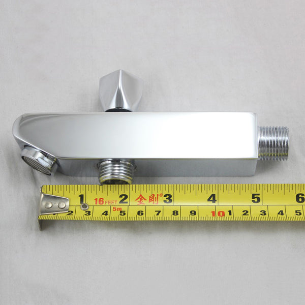 Bathroom Brass Handheld Shower Bath tub Spout Diverter Mixer Tap Faucet Chrome