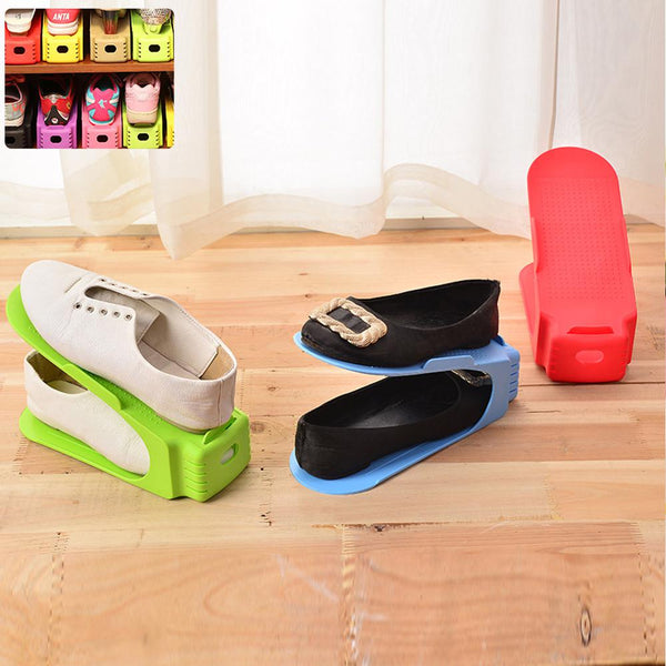 7 Colors Space-Saving Shoe Display Racks