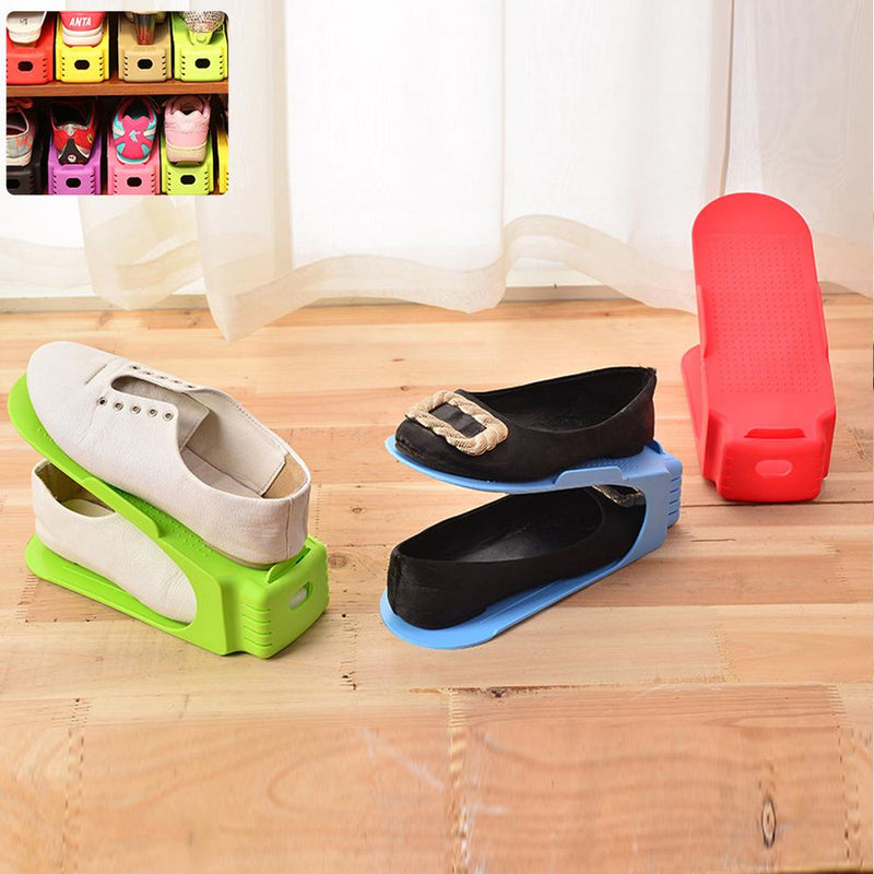 7 Colors Space-Saving Shoe Display Racks