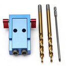Mini Pocket Hole Jig Kit Woodwork Guide with Drill Bits Woodworking Tool