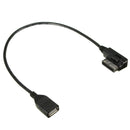 Car Audio AMI AUX to USB Cable Data Charging Adapter for Audi A3 A4 A5 A6L Q5 VW Tiguan