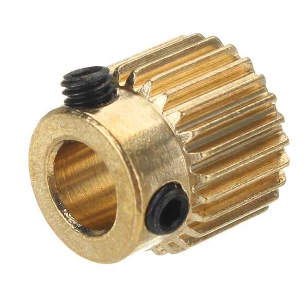 JGAURORA 26 Teeth 5mm Brass Extrusion Wheel Gear For 3D Printer