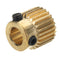 JGAURORA 26 Teeth 5mm Brass Extrusion Wheel Gear For 3D Printer