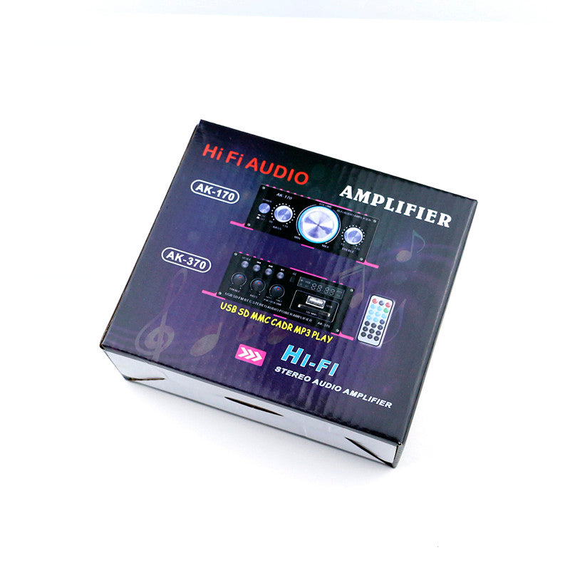 AK370 400W DC 12V / AC 220V Remote Control bluetooth HiFi Home car Stereo Amplifier Music Receiver FM Radio 20Hz-20KHz