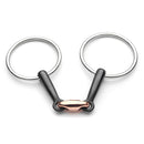 Equestrian Loose Ring Horse Snaffle Bit D Ring Stainless Steel Copper Roller