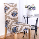 KCASA WX-PP3 Elegant Flower Elastic Stretch Chair Seat Cover Dining Room Home Wedding Decor