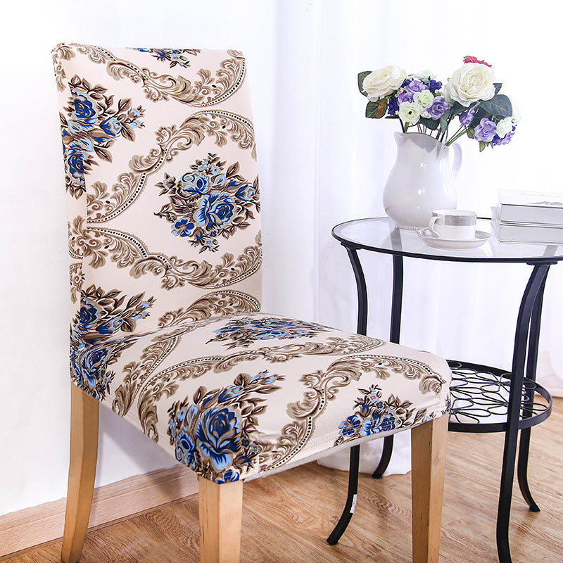 KCASA WX-PP3 Elegant Flower Elastic Stretch Chair Seat Cover Dining Room Home Wedding Decor