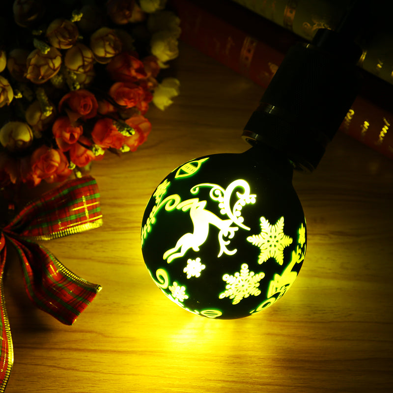 Kingso E27 G95 LED Light Bulb Christmas Edison Decorative Lamp for Holiday Home Indoor Use AC85-265V