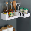 Rotatable Corner Bathroom Kitchen Storage Shelf Rack Holder Wall Shelves Mounted
