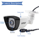 Smar H.264 POE IP Camera Outdoor 1080P 2MP Security Camera 24 Hours Video ONVIF 48V 12V Optional