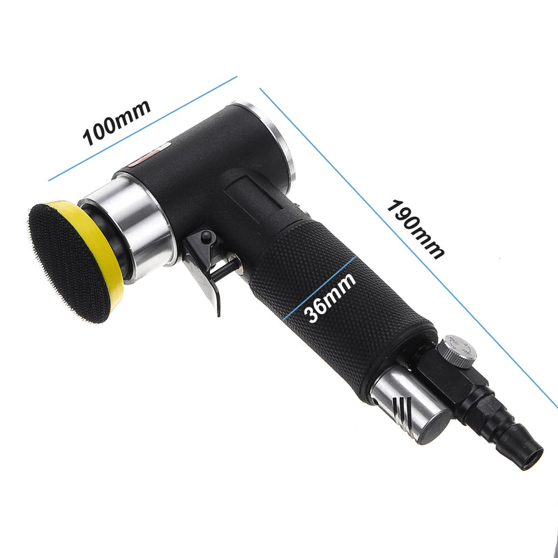 2 Inch Mini Air Sander Kit Pneumatic Orbital Sander Car Polisher Polishing Machine 90 Degree