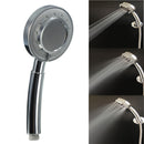 Bathroom Handheld Rainfall Shower Head ABS Chrome Water Saving Bath SPA Showerhead