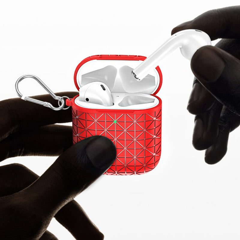 TOTU Anti-Dust Wireless Bluetooth Earphone TPU Storage Protective Case With Hook for Apple AirPods 1/2 Cover