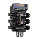 Computer Chassis Fan Hub Board FAN HUB Supports 8-way Fan 4P Power Supply 3-speed Governor