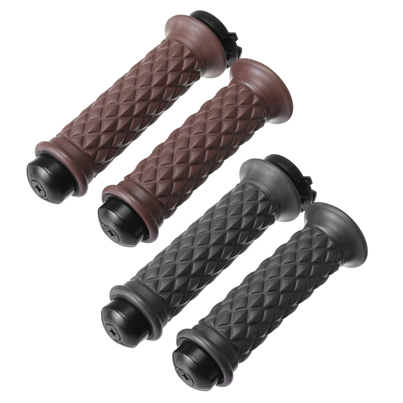 7/8inch 22mm Motorcycle Rubber Handlebar Hand Grip For Cafe Racer Bobber Clubman