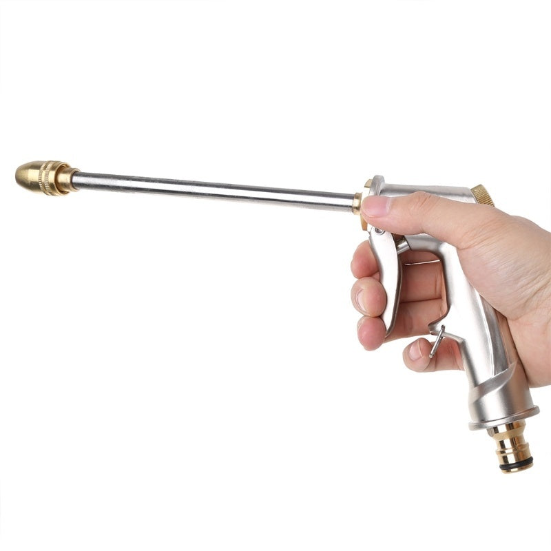 High Pressure Metal Plated Hose Nozzle Water Power Sprayer Garden Car Washer