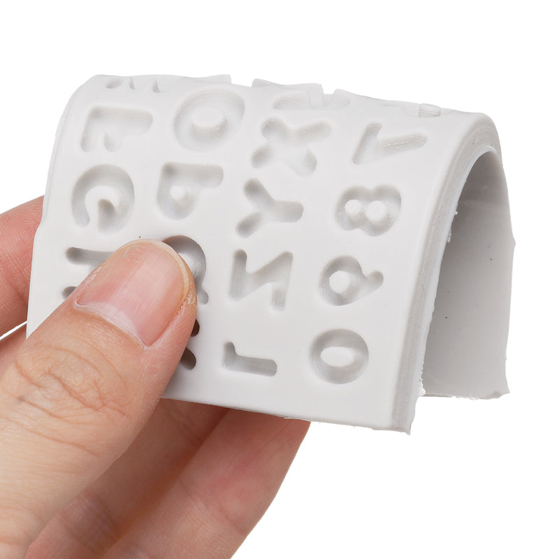 Cake Pan Tools Alphabet Numerals Cute Baby Silicone Mold Decorating Cupcake Topper
