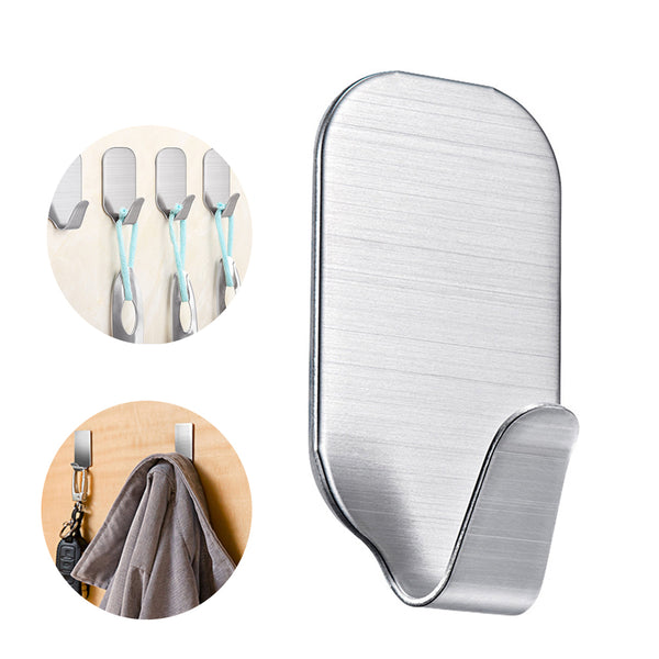 3KG Self Adhesive Bathroom Wall Door Stainless Steel Holder Home Hook